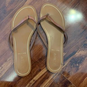 Jcrew Classic flip flops.